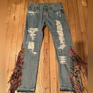 Vintage Denim Boho Levi Jeans